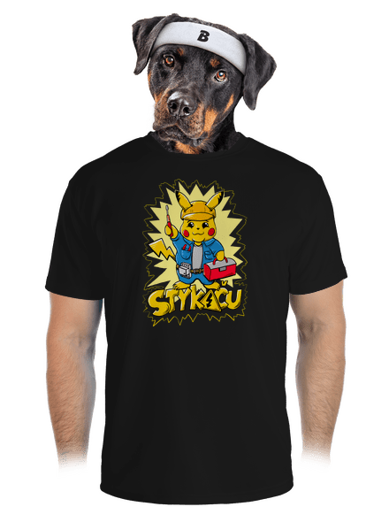 Stykaču pánske športové tričko Black