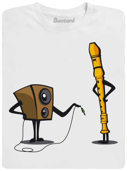 Plug-in jack pánske tričko White