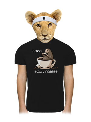 V presse detské športové tričko Black