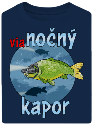 Vianočný kapor unisex tričko oversized Midnight Blue