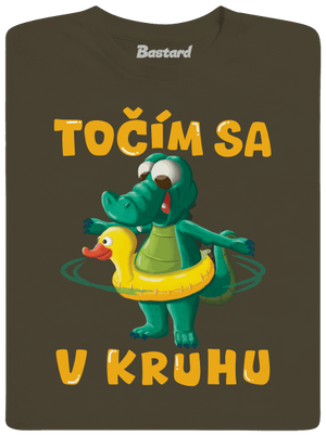 Točím sa v kruhu pánske dlhý rukáv Urban Khaki