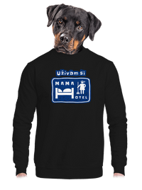 unisex mikina bez kapucne