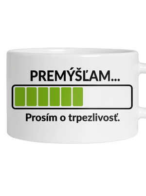 Premýšľam hrnček makronka White