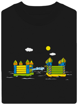 Dobytie hradu unisex mikina bez kapucne Black