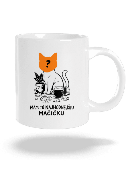 Mám najhodnejšiu mačičku veľký hrnček White