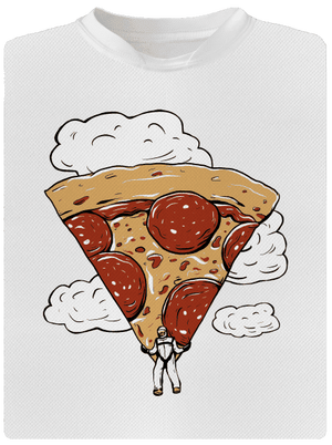 Pizzašutista detské športové tričko White