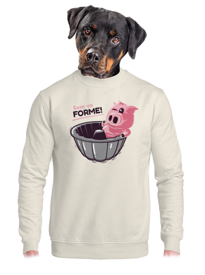 Vo forme unisex mikina bez kapucne Off White