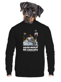 unisex mikina bez kapucne