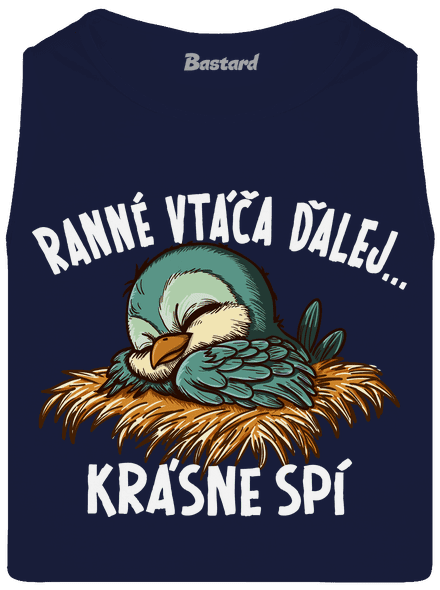 Ranné vtáča spí pánske tielko French Navy