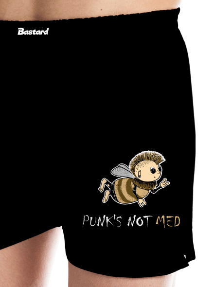 Punks Not Med pánske trenky Black
