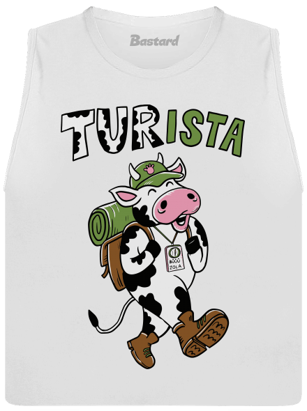 Tur na cestách dámske tielko voľné White