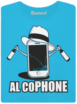 Al Cophone dámske tričko s lemom Blue Atol