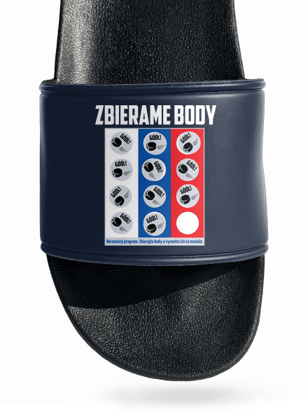 Zbierame body - hokej šľapky Navy