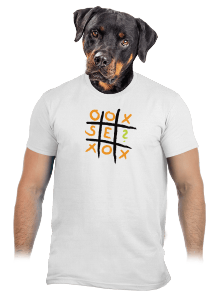 Piškvorky pánske tričko White