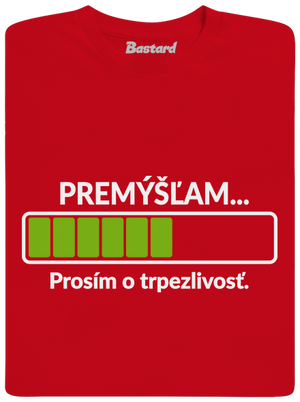 Premýšľam pánske tričko Red