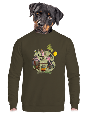 unisex mikina bez kapucne