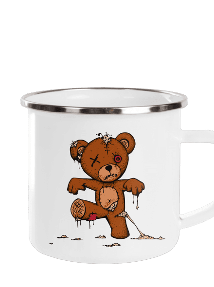 Zombie teddy plecháčik White