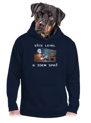 Ešte level pánska mikina klokanka Navy
