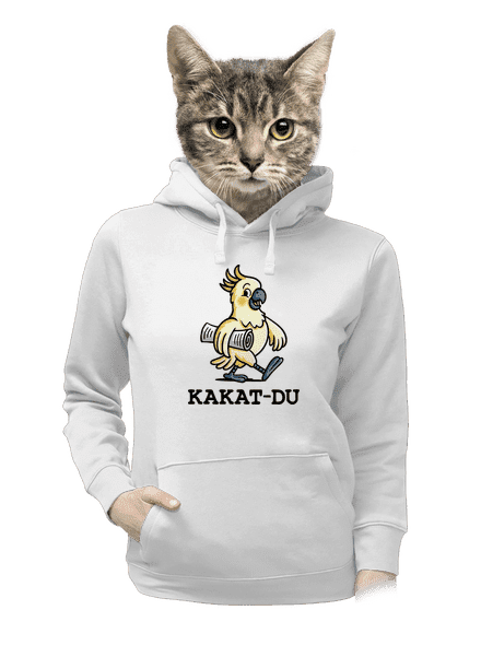 Kakat-du dámska mikina klokanka White
