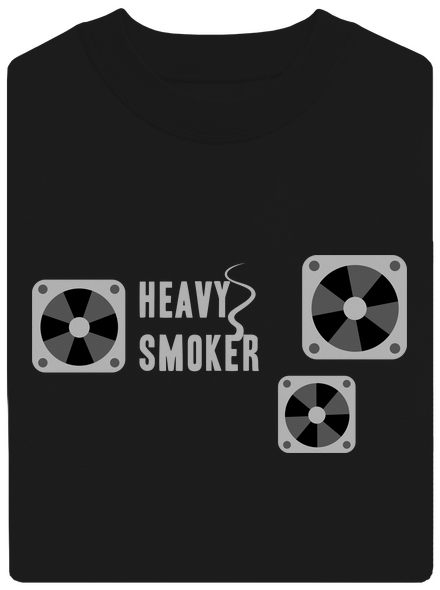 Heavy smoker unisex mikina bez kapucne Black