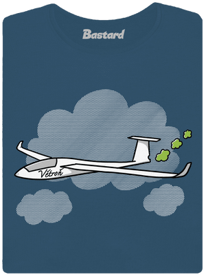 Větroň dámske tričko prémium Petrol Blue