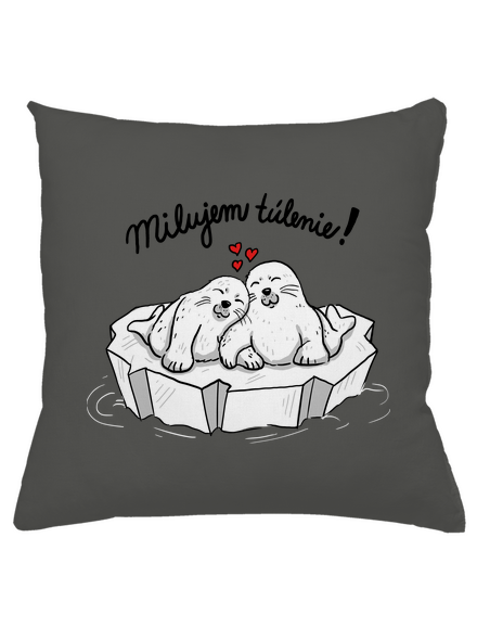 Milujem túlenie vankúš Gray Pol