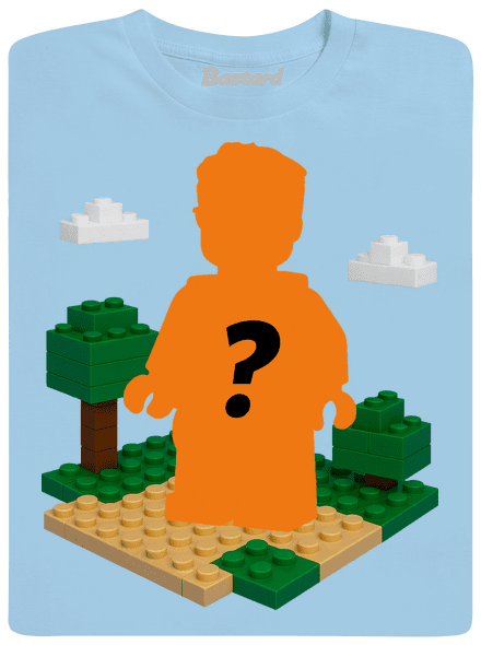 Lego z vlastnej fotky detské tričko Sky Blue