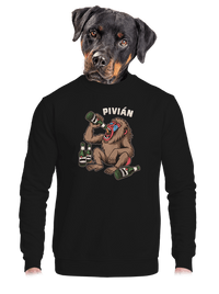 unisex mikina bez kapucne