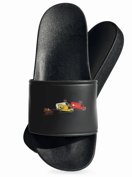 Santa se soby šľapky Black