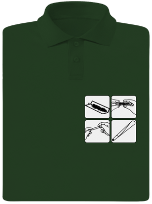 Joint pánska polokošeľa Bottle Green Mal