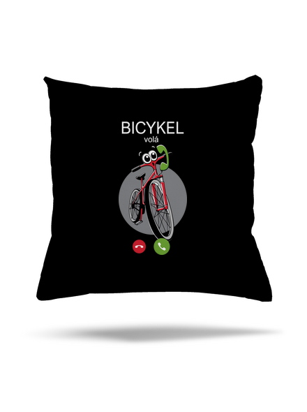 Bicykel volá vankúš Black