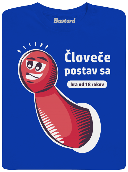 Človeče postav sa pánske dlhý rukáv Royal Blue