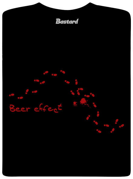 Beer effect! pánske tričko Black