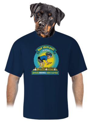 Závislosť na bicykli unisex tričko oversized Midnight Blue