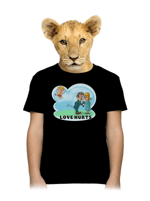 Love hurts detské tričko Black