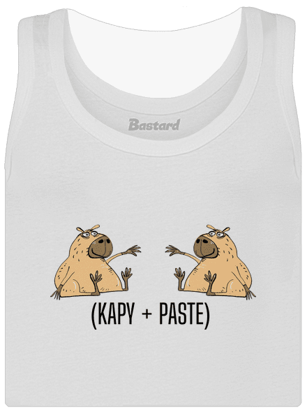 Kapy paste dámske tielko klasické White