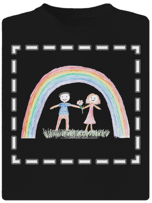 Detské kresby - Nahraj vlastnú pánske športové tričko Black