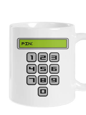 PIN klasický hrnček White