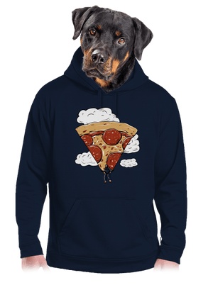 Pizzašutista pánska mikina klokanka Navy