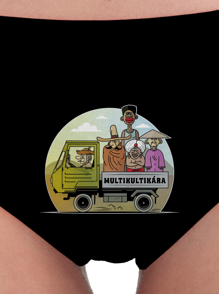 Multikultikára dámske nohavičky Black
