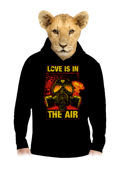 Love is in the Air detská mikina klokanka Black