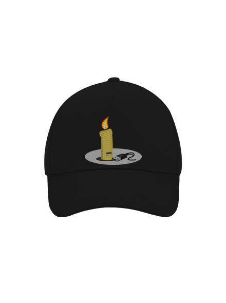 USB sviečka šiltovka baseballka Black