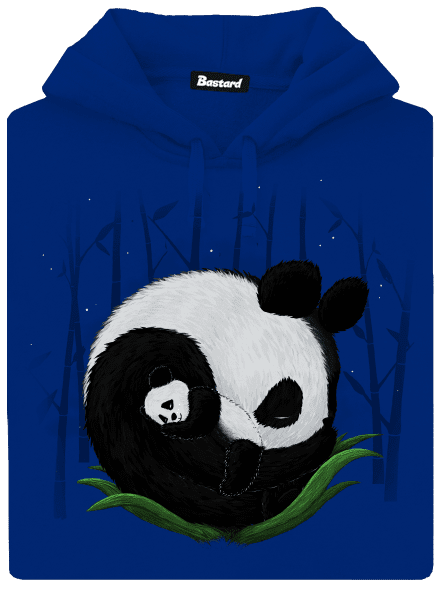 Dve spiace pandy dámska mikina klokanka Royal Blue Mal