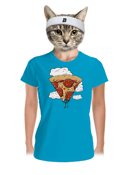 Pizzašutista dámske športové tričko Blue Atol