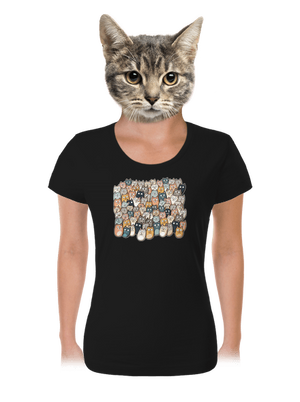 Nájdi čerta dámske tričko Black