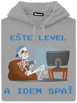 Ešte level pánska mikina klokanka Light Melange