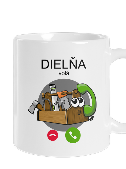 Dielňa volá klasický hrnček White