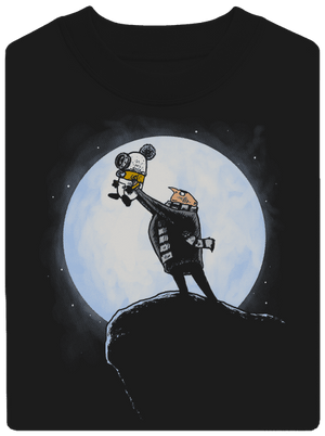 Kráľ mimoňov unisex mikina bez kapucne Black