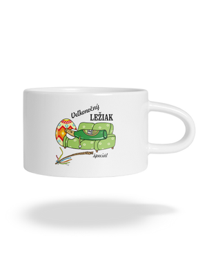 Veľkonočný ležiak hrnček makronka White