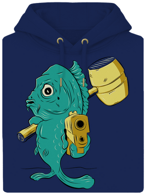 Posledná štedrovečerná unisex mikina premium Navy